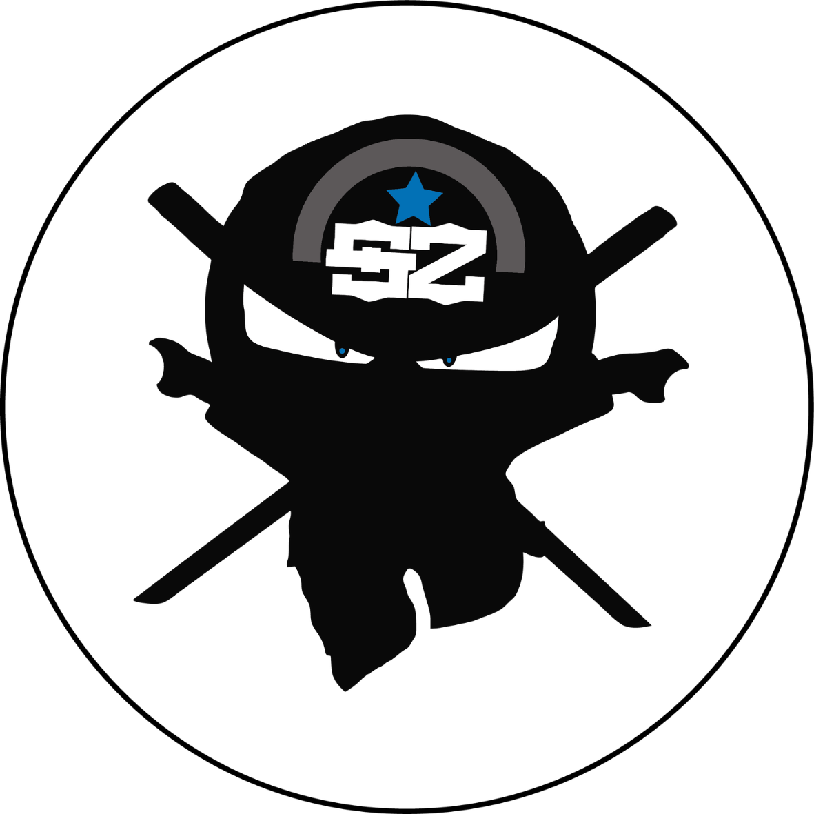 3" Round Ninja Stickers (25 per pack)