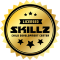 Skillz Gold Licensed Child Development Center Emblem